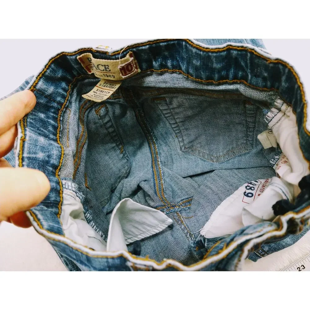 Children's Place‎ Skinny Straight Blue Jeans Girls Size 10 Adjustable Waist